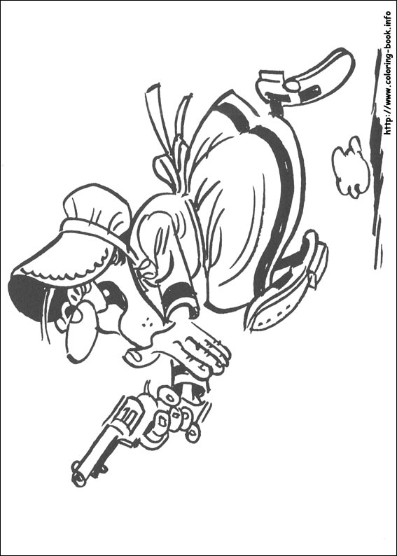 Lucky Luke coloring picture